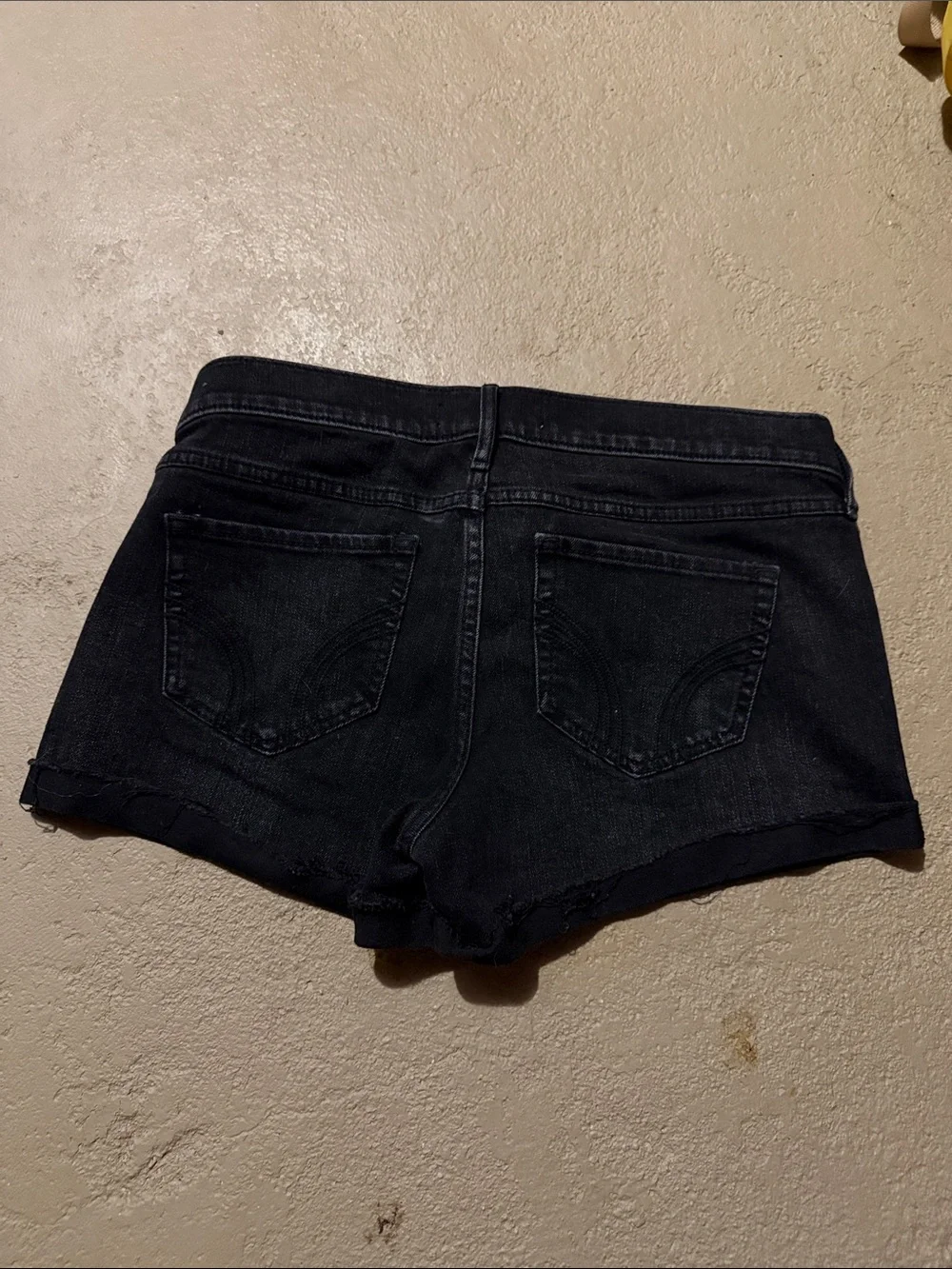 Hollister Black Denim Cutoff Shorts